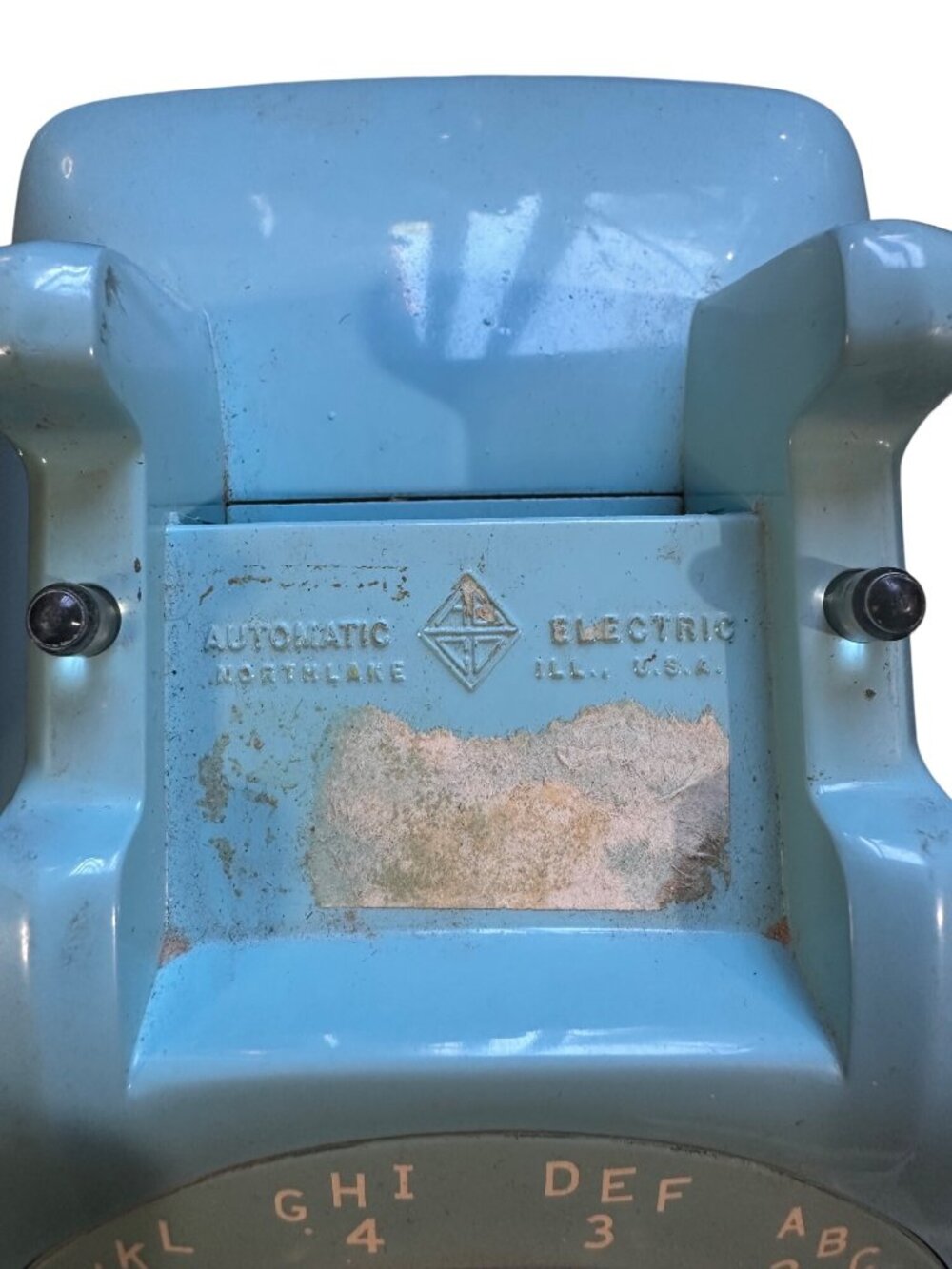 Vintage 1973 Aqua Blue Rotary Dial Telephone By GTE General Telephone Co. Of Cal - Picture 7 of 10